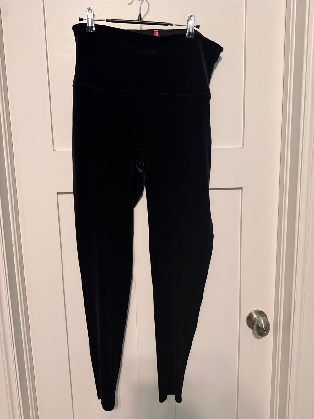 SPANX Black High-Rise Velvet Shapewear Leggings Plus Size 2X
